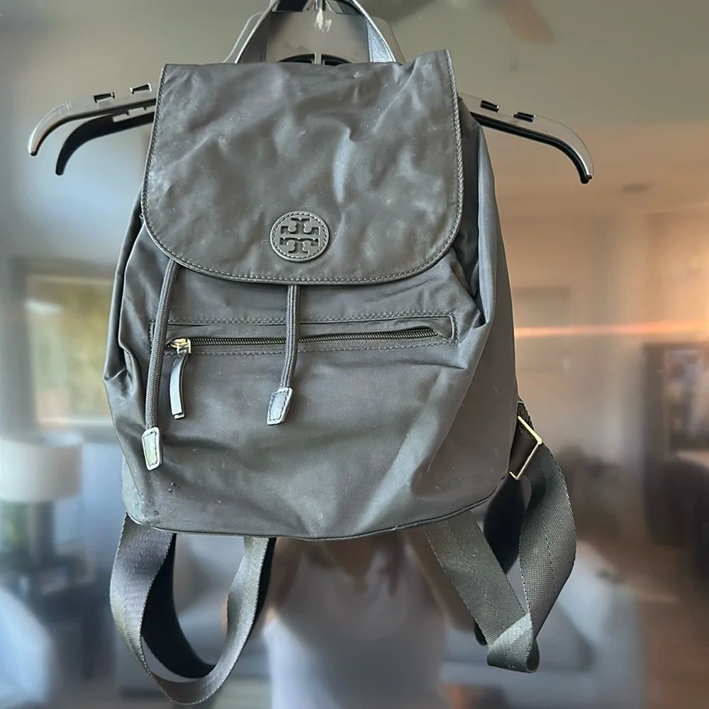 Tory Burch Gray Backpack